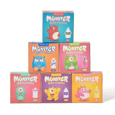 Насадка на член Recare Green Monster Spike Condom (презерватив с рядом шариков и усиками на кончике) SX3353 фото