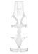 Костюм нареченої Leg Avenue G-string teddy, veil & garter One size White, з відкритими грудьми SO8610 фото 4