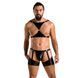 Комплект еротичної чоловічої білизни Passion 047 SET JOHN XXL/XXXL Black, труси, портупея SO7614 фото 3