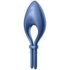 Эрекционное смарт-виброкольцо лассо с регулировкой размера Satisfyer Bullseye Blue SO6120 фото
