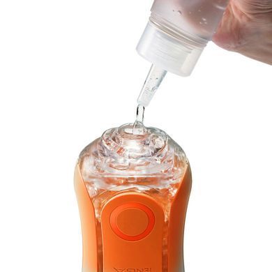 Мастурбатор Tenga Flip Orb &mdash; Sunset Orange, з можливістю зміни тиску та стимулювальними кульками всередині SX1331 фото