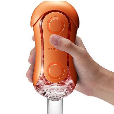 Мастурбатор Tenga Flip Orb &mdash; Sunset Orange, з можливістю зміни тиску та стимулювальними кульками всередині SX1331 фото