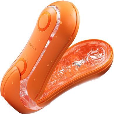 Мастурбатор Tenga Flip Orb &mdash; Sunset Orange, з можливістю зміни тиску та стимулювальними кульками всередині SX1331 фото