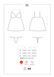 Сатиновый пеньюар с кружевом Obsessive 810-BAB-2 babydoll & thong L/XL, белый, пеньюар, танга SO7155 фото 7