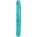 Фаллоимитатор двусторонний Doc Johnson Crystal Jellies 12" Jr. Double Dong Teal SX4430 фото 1
