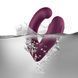 Двойной вибратор Rocks Off Gemini Burgundy, 2 мотора, по 10 режимов, сменное положение ручки SX2425 фото 8