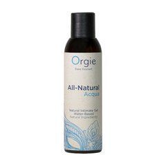 Лубрикант на водной основе Orgie All Natural Acqua, 150 мл, нелипкий, гладкий, натуральный состав SX1495 фото