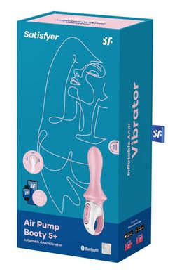 Анальный смарт-вибратор Satisfyer Air Pump Booty 5+, надувается SO6717 фото