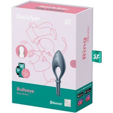 Эрекционное смарт виброкольцо лассо с регулировкой размера Satisfyer Bullseye Dark Blue SO6121 фото
