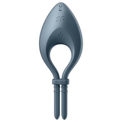 Эрекционное смарт виброкольцо лассо с регулировкой размера Satisfyer Bullseye Dark Blue SO6121 фото
