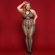 Сетчатый бодистокинг-халтер JSY &laquo;Сети Арии&raquo; Plus Size, black, комбинезон, открытый доступ SO8391 фото 1