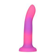 Светящийся в темноте фаллоимитатор ADDICTION Rave 8&Prime; Glow in the Dark Dildo Pink Purple, 20,3 см SO6850 фото