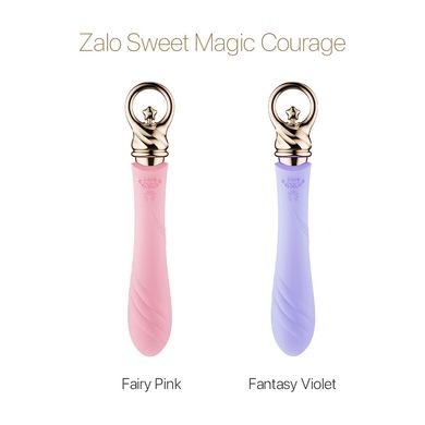 Вибратор для точки G с подогревом Zalo Sweet Magic - Courage Fairy Pink SO6674 фото