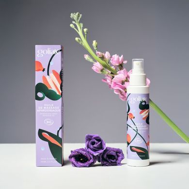 Массажное масло Goliate Huile De Massage Aphrodisiaque 100 мл, органическое, согревающий эффект SX3016 фото