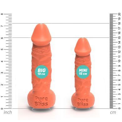 Крафтове мило-член із присоскою Pure Bliss MINI Coral, натуральне SO6356 фото