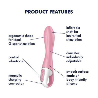 Вібратор точки G надувний Satisfyer Air Pump Vibrator 2 SO8411 фото
