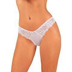 Полупрозрачные трусики Obsessive Heavenlly panties M/L, открытые ягодицы SO8170 фото