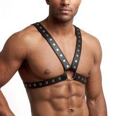 Мужская портупея Art of Sex - Spartacus, натуральная кожа, цвет черный, размер XS-M SX3532 фото