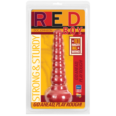 Анальная пробка-втулка Doc Johnson Red Boy - Red Ringer Anal Wand, макс. диаметр 4,5см SO1981 фото
