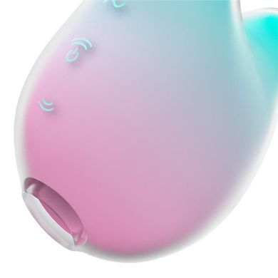 Вакуумний кліторальний стимулятор з вібрацією Satisfyer Mermaid Vibes Mint/Pink, 2 мотори SX1209 фото