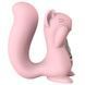 Вакуумный стимулятор с вибрацией KisToy Miss UU Pink, игрушка 2-в-1 SO3759 фото 2