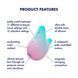 Вакуумний кліторальний стимулятор з вібрацією Satisfyer Mermaid Vibes Mint/Pink, 2 мотори SX1209 фото 4