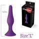 Анальная пробка на присоске MAI Attraction Toys №34 Purple, длина 12,5см, диаметр 3,2см SO5009 фото 3