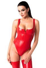 Боді Noir Handmade F352 Red powerwetlook body - 3XL SX1980 фото