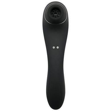 Вибратор и вакуумный клиторальный стимулятор Alive Midnight Quiver Black - секс-игрушка 2в1 SO3833 фото