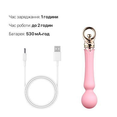 Вибромассажер с подогревом Zalo Sweet Magic - Confidence Wand Fairy Pink SO6676 фото