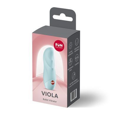 Віброкуля Fun Factory Viola Ice Blue, 10 режимів, від батарейки ААА SX3705 фото