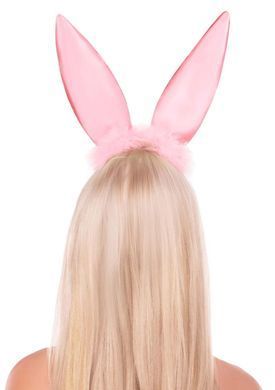 Ушки зайки Leg Avenue Bendable Marabou Trimmed Satin Bunny Ears Pink SX5001 фото