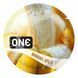 Ароматизированный презерватив ONE FlavorWaves Banana Split, 1 шт, желтый, запах бананового десерта SX0753 фото 1