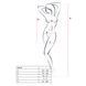 Бодістокінг Passion BS026 white, сукня-сітка на бретелях PBS026W фото 3