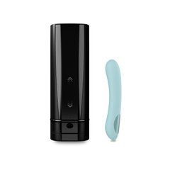 Интерактивный набор мастурбатор + стимулятор точки G Kiiroo Onyx+ and Pearl 2+ Couple Set Turquoise SO8400 фото