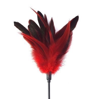 Лоскітка з пером півня Art of Sex &ndash; Feather Paddle, червона SO6610 фото