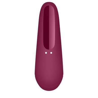 Вакуумный клиторальный стимулятор Satisfyer Curvy 1+ Rose Red с управлением через интернет SO3780 фото