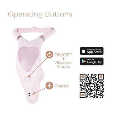 Смарт-вібратор для пар Adrien Lastic Venus + APP, подвійний, можна носити під одягом, 10 режимів SX1283 фото