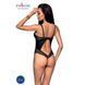 Боди из эко-кожи и кружева Loona Body black L/XL - Passion SO5355 фото 2