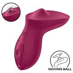 Вибратор для клитора с жемчужной стимуляцией Satisfyer Exciterrr Berry, 2 независимых мотора SX1218 фото