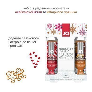 Набор лубрикантов System JO Naughty or Nice Gift Set &ndash; Candy Cane & Gingerbread (2&times;30 мл) SO6163 фото
