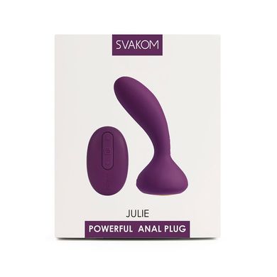 Масажер простати та вібратор точки G з пультом Svakom Julie Violet SO4845 фото