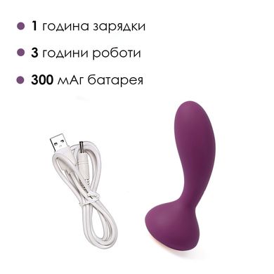 Масажер простати та вібратор точки G з пультом Svakom Julie Violet SO4845 фото