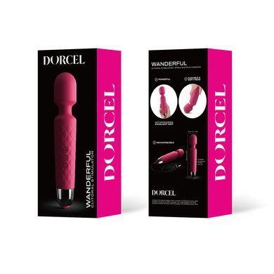 Минивибромассажер Dorcel Wand Wanderful Magenta мощный, водонепроницаемый, 18 режимов работы MD1359 фото