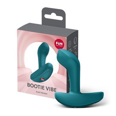 Анальна пробка з вібрацією Fun Factory Bootie Vibe Bottle Green, 12 режимів SX3713 фото