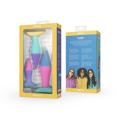 Набір анальних пробок PMV20 Koda &ndash; Butt Plug Set, діаметр 2,9 см, 3,9 см, 5 см SO8897 фото