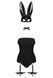 Эротический костюм кролика Obsessive Bunny costume L/XL, black, боди, чокер, гартеры, чулки, маска SO7702 фото 3