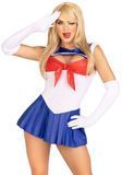 Еротичний костюм Сейлор Мун Leg Avenue Sexy Sailor XS, сукня, рукавички, бант SO9195 фото