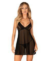 Пеньюар та трусики Obsessive Latinesa babydoll & thong M/L SO9778 фото