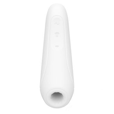 Вакуумний кліторальний стимулятор Satisfyer Curvy 1+ White з керуванням через інтернет SO3781 фото